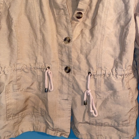 Appraisal women’s lightweight utility jacket - size 16- button up - drawstring - Picture 3 of 6